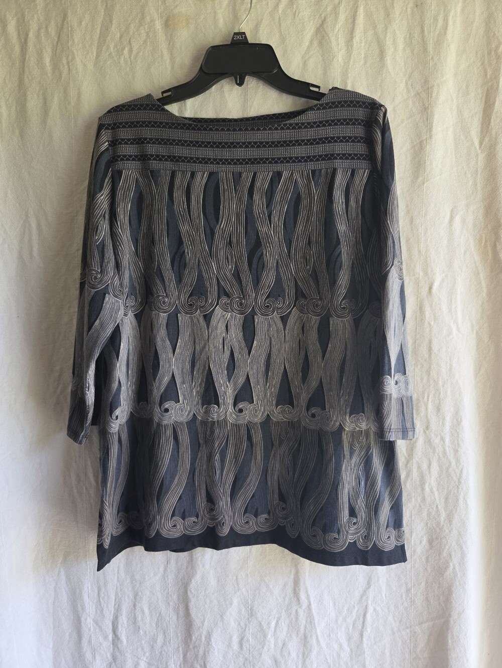 Metropolitan Museum of Art Blouse Womens XL Wearable Art 3/4 Sleeves Painting